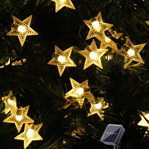 Solar christmas lights - christmas,